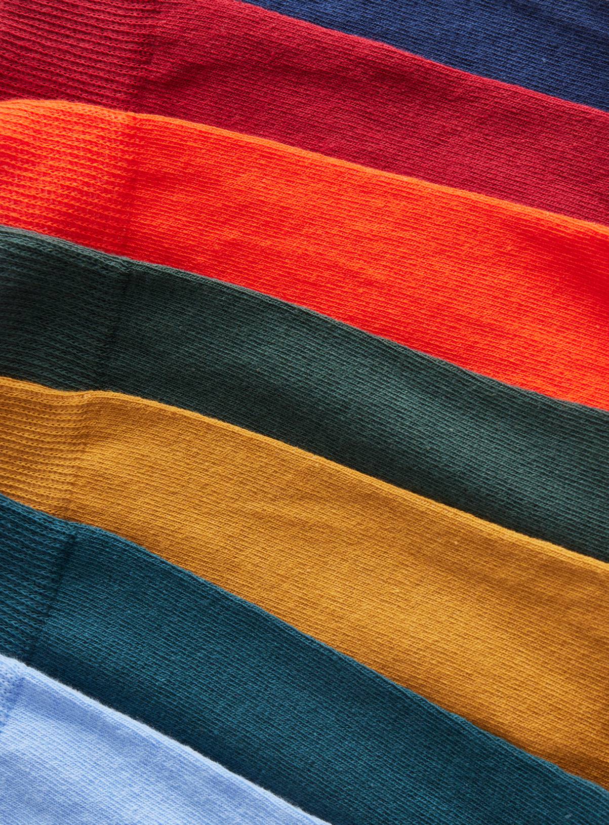 Plain Bright Ankle Socks 7 Pack 9-12 - Image 2